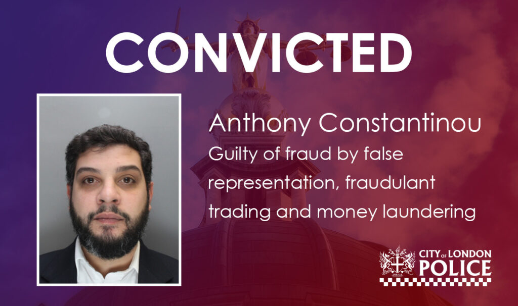 investment scammer anthony constantinou